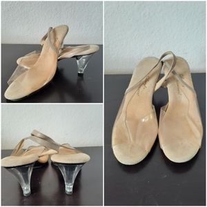 Vintage:Transparent or clear shoes